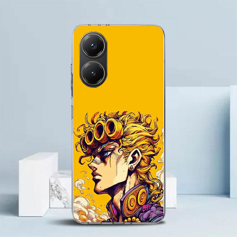 JoJo Adventure Giorno Giovanna Soft Cover for Xiaomi Poco F7 Ultra X7 X6 X5 Pro M7 Phone Case Redmi 15 15C 13 13C 12 12C 10 10C