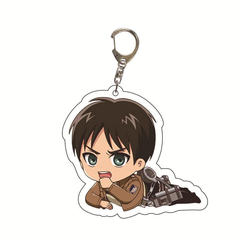 Attack on Titan Key Ring Acrylic Key Ring Custom Logo Print Creative Backpack Accessory Stock Available High Quality