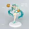 Hot 18Cm Fashion Hatsune Miku Anime Figure Cheerleader Hatsune Miku Action Figures Kawaii Girl Figurine Pvc Collection Model Toy