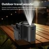 Clip-On-Ventilator Tragbarer LED-Display-Kühlventilator 360° Drehung USB-wiederaufladbarer Luftkühler für Auto LKW Büro Camping Reisen