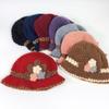 Fashion Versatile Ladies Warm Ear Protection Windproof Headdress Fleece Lined Knitted Hat