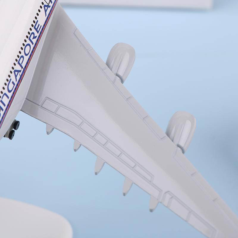 20Cm Plane Model Boeing A380 Singapore Airlines Aircraft Alloy Simulation Airplane Model Aircraft For Kids Toys Christmas Gift