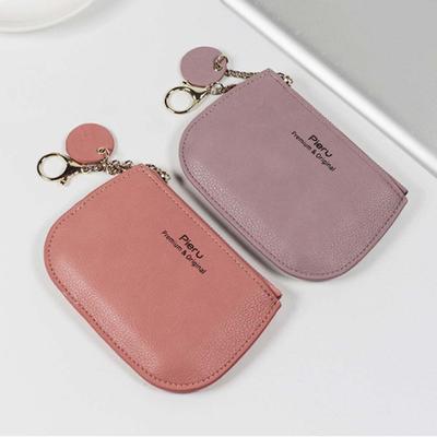 Portable Ultra-thin Coin Purse Women Card Holder Small Zipper Wallet Coin Purse Female ID Business Credit Card Bags