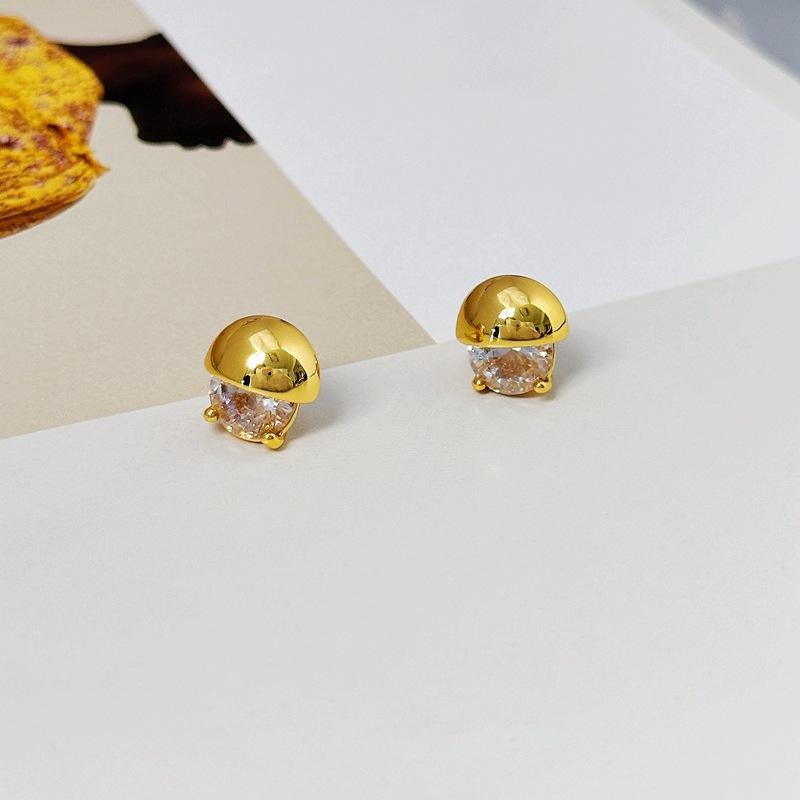 Trendy Zircon Elegant High-End Studs, Retro Earrings, Earrings.