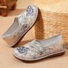 JinshiyuanShu Women's single shoes casual shoes processing custom ethnic embroidered cloth shoes shallow mouth one pedal women's shoes mother shoes