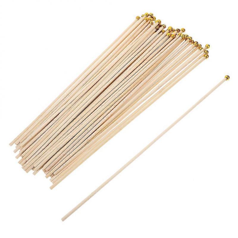 Handheld Flag Pole Bamboo Flagpole for Durable Use 100Pcs Decorative Flag Sticks