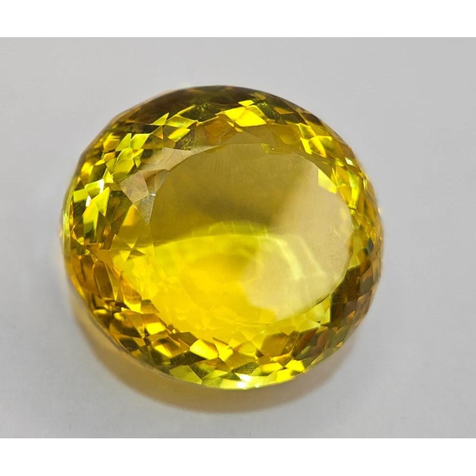 Natural Shine Yellow Topaz 349.75 Ct Oval Cut Certified Fabulous Loose Gemstone