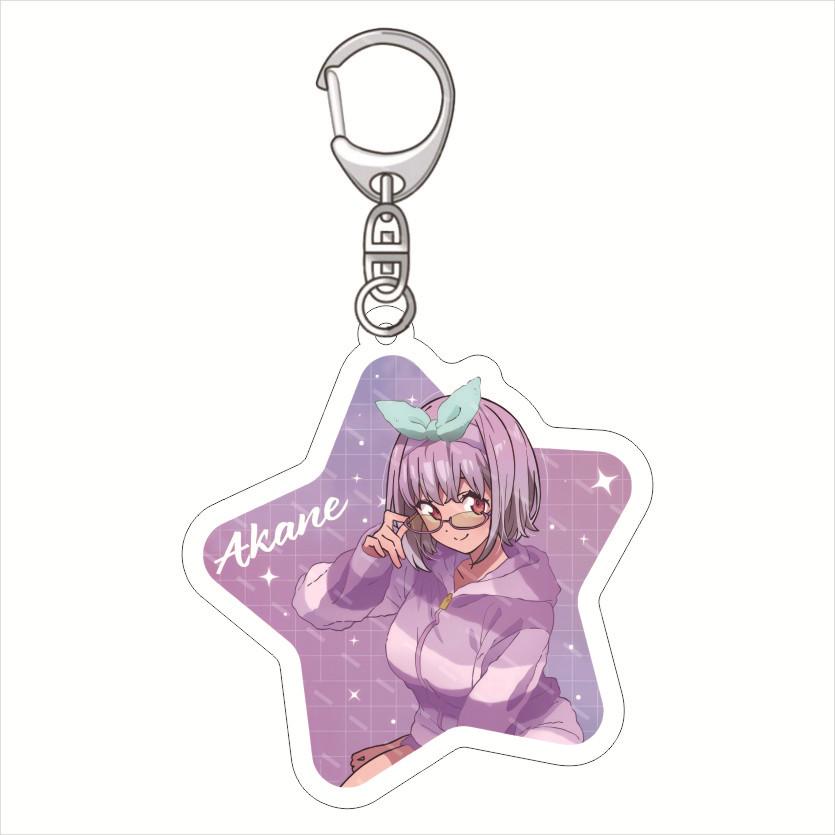 

GRIDMAN UNIVERSE Acrylic Keychain Lovely Baby Charms Pendant Friends Gift Fans Fun Key Chain Cute Souvenir Creative Collection 6 cm