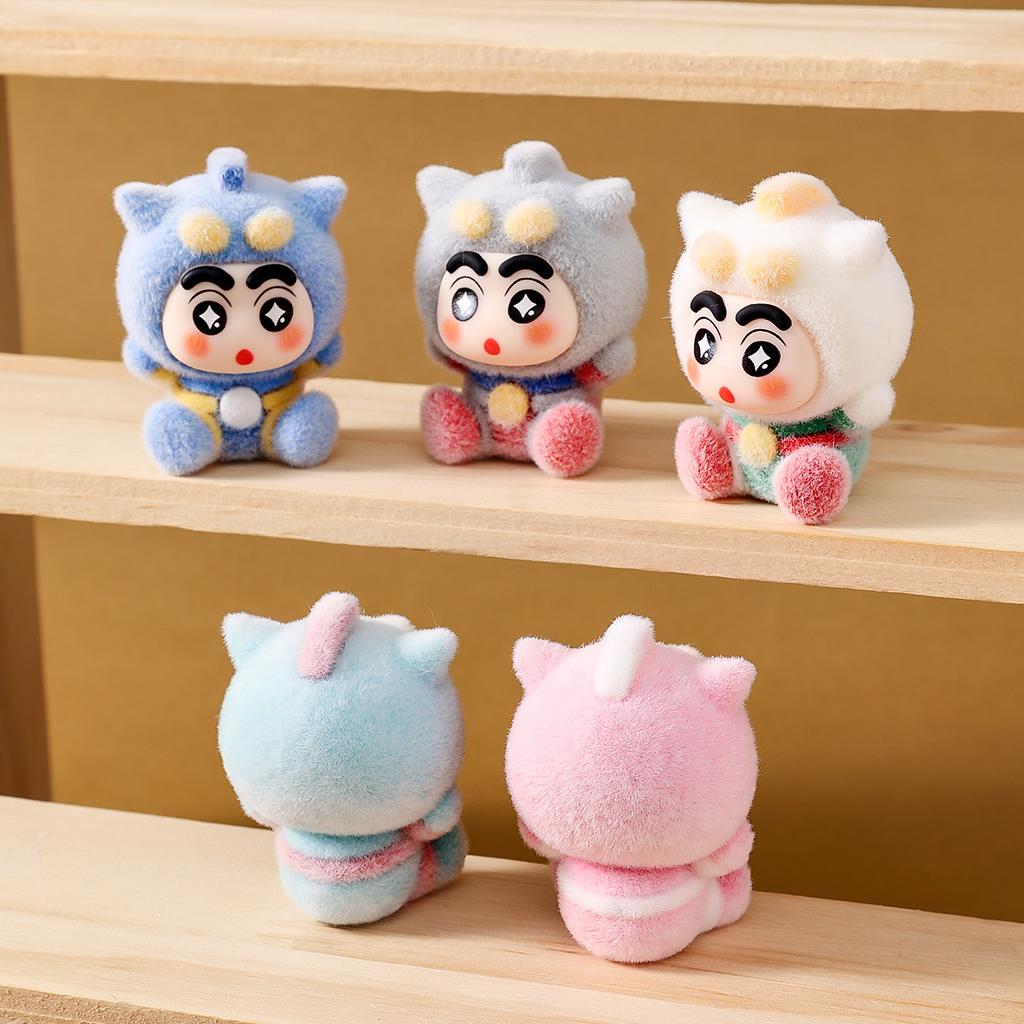 9Pcs/Set Anime Crayon Shin-Chan Mini Figurine Toy Cos Super Man Collectible Model Doll Fans Gift