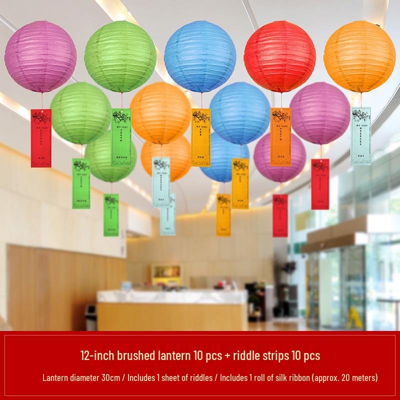 Toddler Lantern Festival Riddle Decoration for Kindergarten Atmosphere