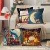 Christmas Cute Throw Pillow Covers Pattern Cushion Cover Suitable for Sofa Bedroom Car Pillow Cover