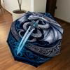 1PC Dragon Sword Umbrella-8-Rib Reinforced, Automatic Open, Lightweight & Durable, Fashion Accessory for Outdoor, H0374