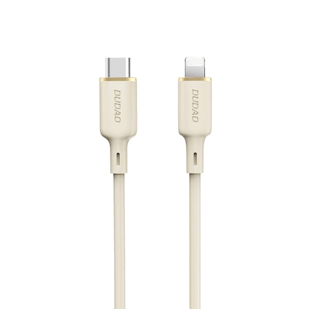 Kabel Dudao L7Scl Usb-C - Lightning 30W 1M - Beżowy