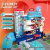 Adventure Track Parking Lot: Multi-Layer Car Building and Lifting Toy for Children's Educational Pretend Play