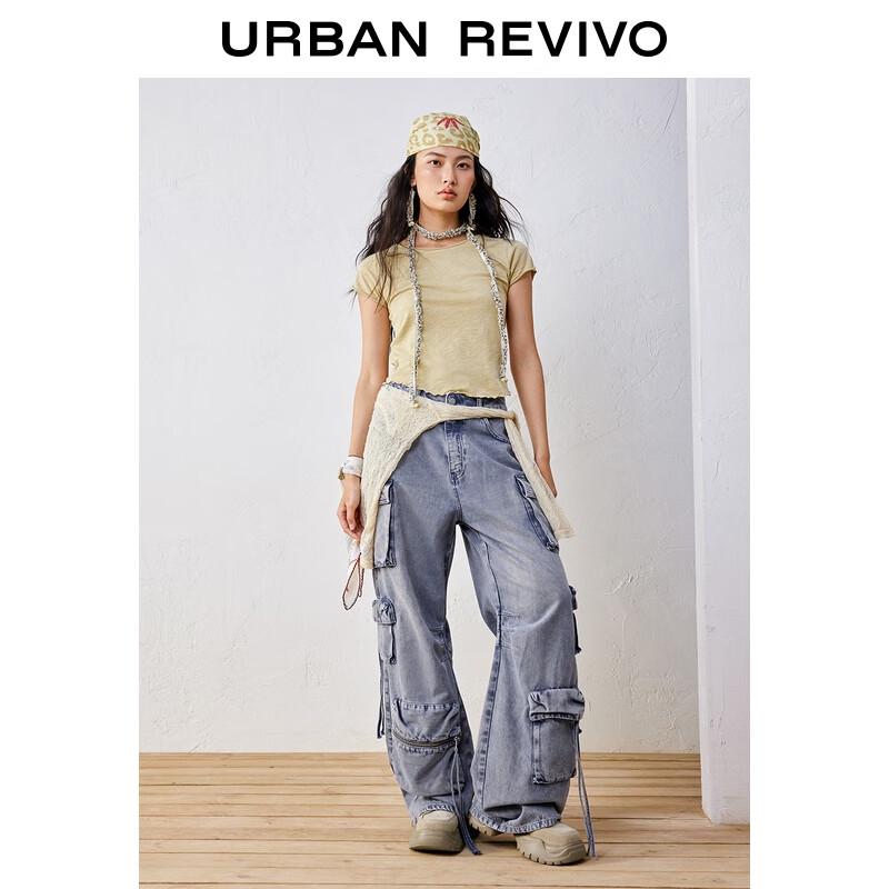 UR Women's Casual Rolled Hem Short-Sleeve T-Shirt