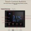 White Backlight Smart Thermostat 16A Current Electric Heat Thermostat  Electric Heating Cable
