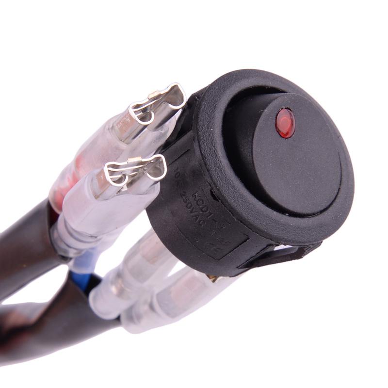 Universal 12V 30A LED Work Fog Light Lamp Bar Wiring Harness Cable Relay On/Off Switch Kit