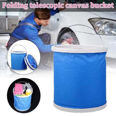 Seaux Pliables pour Lavage de Voiture Conteneur Coloré de Stockage d'Eau Voyage en Plein Air