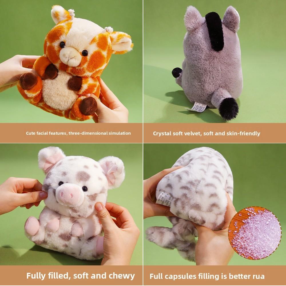 Plush Cat Animal Stuffed Toy With Polyester Fiber Filling For Kids And Collectors