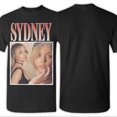 Sydney Sweeney Vintage 90s Unisex T Shirts  Funny Tees Short Sleeve Crewneck TShirts 100 Cotton Plus Size Clothing