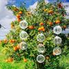 Rotating 3D Reflective Garden Ornaments Stainless Bird Scarer Outdoor Decorative Spinner Corrosion Resistant For Patios