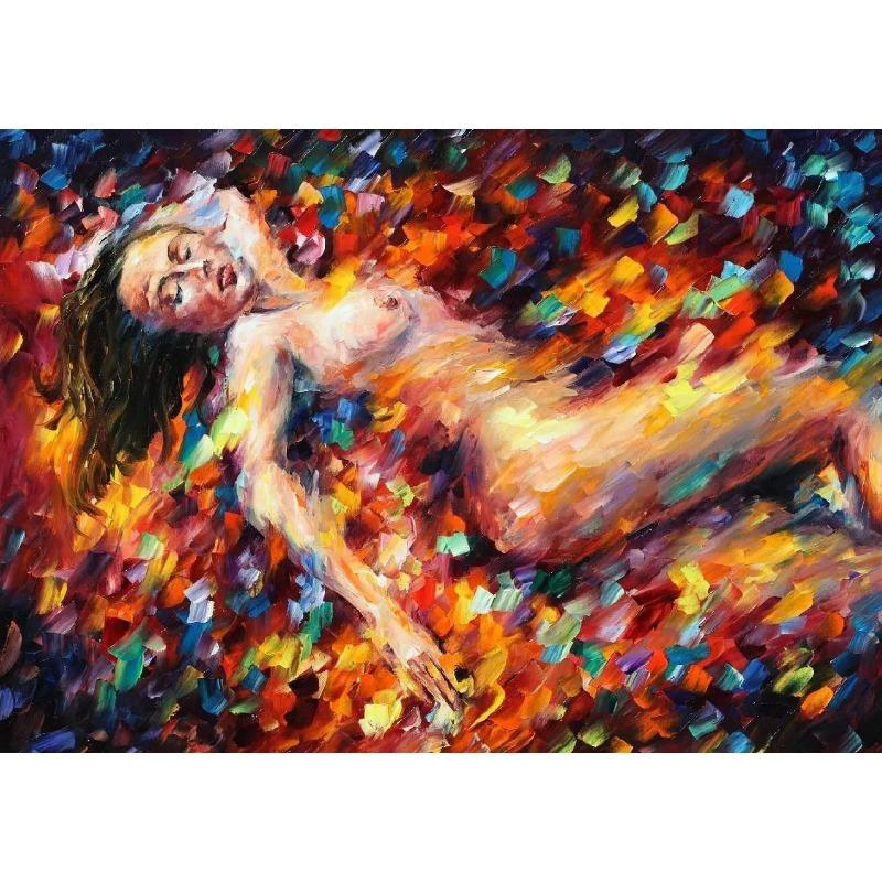 Leidenschaftlich Sexy Nackte Frau und Mann Poster Abstrakt Körperkunst Graffiti Ölgemälde Leinwanddruck für Schlafzimmer Hotel Wanddekoration