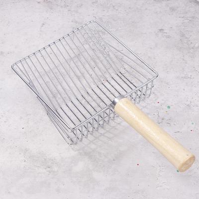 Cat Litter Shovel Portable Wood Handle Stainless Steel Scooper Sifting Kitten Litter Scoop Cat Toilet Cleaning Tool Pet Products
