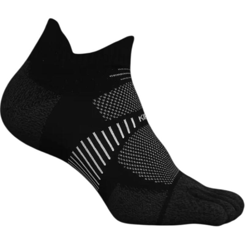 DECATHLON Run900 Anti-Friction Five-Finger Running Socks Unisex Pair Black