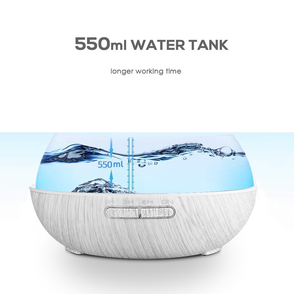 Diffuser For Home Struggling with Dry Air? 550ml Family Diffuser Humidifies + Purifies with 6 Therapeutic Oils  Remote Controlle