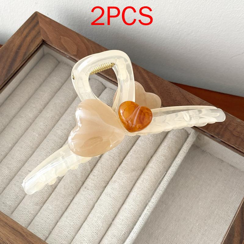 (87 Styles) 2pcs/ Set New Large Jelly Color Hair Clip Acrylic Hair Claw Shark Clamp For Women Girls Fashion Summer Updo Headwear Hair Accessories