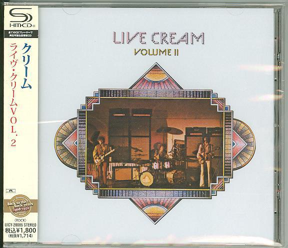 CD КРИМ Live Cream Volume II UICY20085 Polydor 2010 Япония Оби Рок