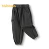 Balabala Boys' 2025 Spring Cuffed Cargo Pants