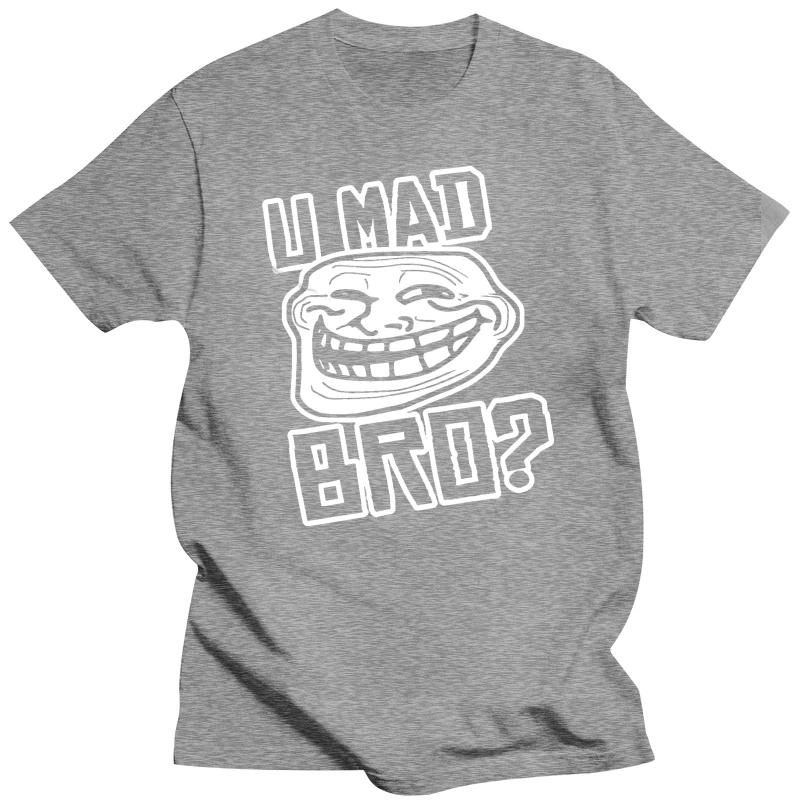 HEISSER VERKAUF U Mad Bro Trollface Meme Lustiger Slogan Rage Comics Lächeln Gag Geschenk Unisex T-Shirt Lustiger Streich Stil