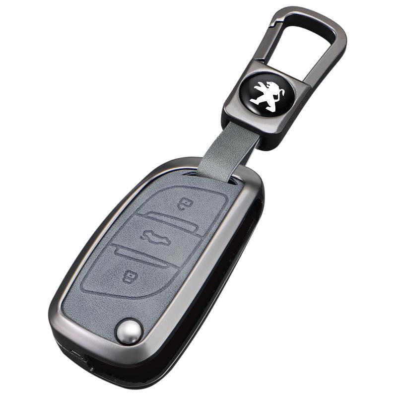 Metal Protective Shell Cover for Peugeot 308/301/2008/4008/5008 Car Key