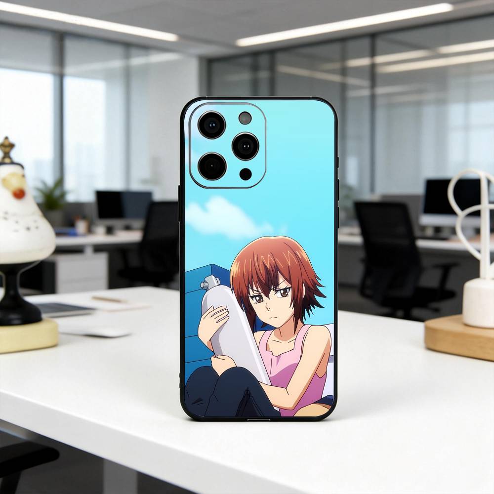 GrandBlue K-Kotegawa C-Chisa-KC Phone Case For iPhone 17, 16,15,14,13,12,11 Plus,Pro Max, Others Soft Black Cover