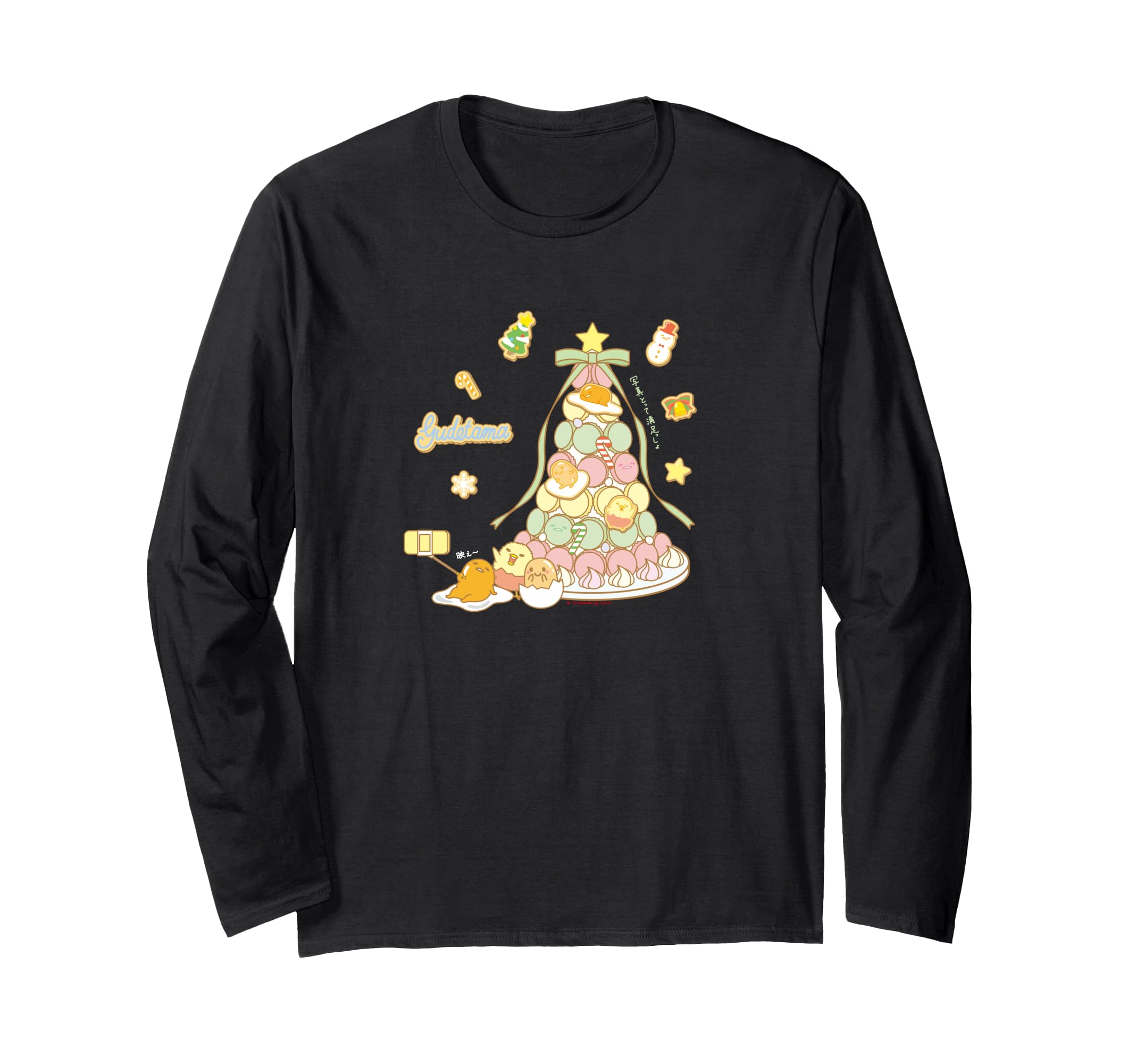 [Рождественская специальная коллекция] Футболка с длинным рукавом Gudetama для селфи