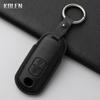 Genuine Leather Auto Key Fob Cover Case Housing Fit For Mazda 2 3 6 Atenza Axela Demio Cx-5 Cx5 Cx-3 Cx3 Cx7 Cx-7 Cx-9 Cx9 Mx5 2 3 Buttons Key Ring