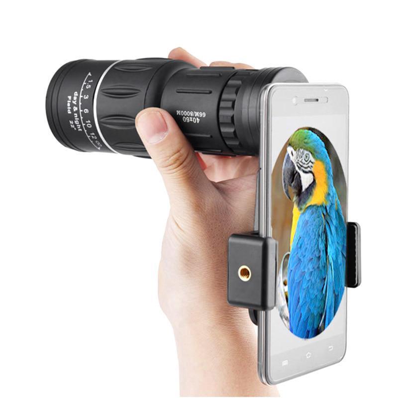 

Професійний оптичний бінокль HD для нічного полювання з телескопом 40×60 чорний