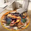 Dinosaurs Circular Rug - Office Decorative Carpet For Living Room Bedroom Door Mat Floor Rug Computer Chair Area Rug