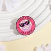 Cartoon Animated Movies Enamel Pin I'm Not a Girl I'm a Shark Monster Shark with Sunglasses Brooch Lapel Badge Jewelry Gift