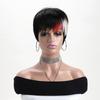 European and American Style Women’s Short Straight Synthetic Wig Fashion Multicolor Hairpiece with Side Bangs