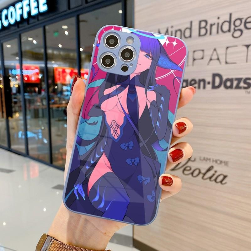 Husă de Telefon Drăguță Străină Yang Guifei Pentru IPhone 14 13 12 11 Pro Max X XR XS 8 7 Plus Husă Colorată din Sticlă Lichidă