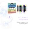 Nymixa Dual-Ended Nail Art Pen Set: Multi-Color, Easy-to-Use, Vibrant Colors for DIY Nail Art