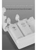 Punch-Free Wall-Mount Soap Dispenser for Shampoo & Shower Gel, Manual Press, Light Luxury Style