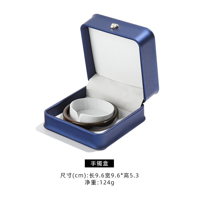 1Pc Leather Jewelry Organizer Wedding Ring Box Pendant Bracelet Necklace Storage Case Gift Packaging Display Box Wholesale