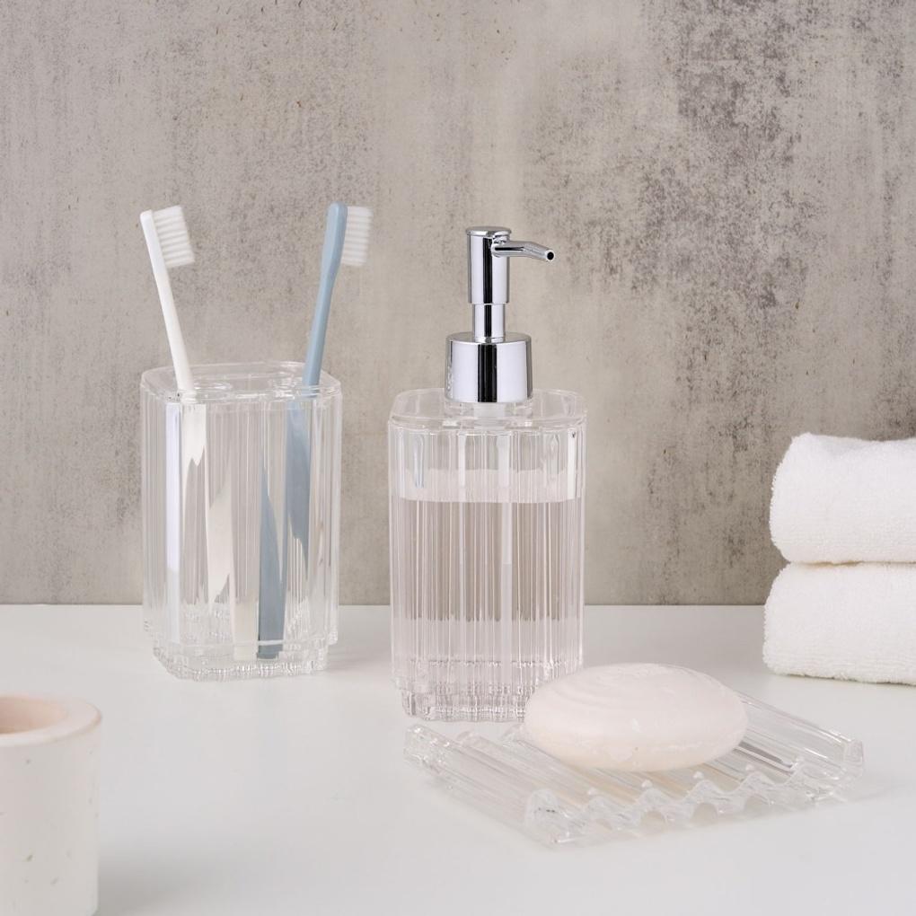 Pleated Acrylic Square Soap Dish_BG0725010