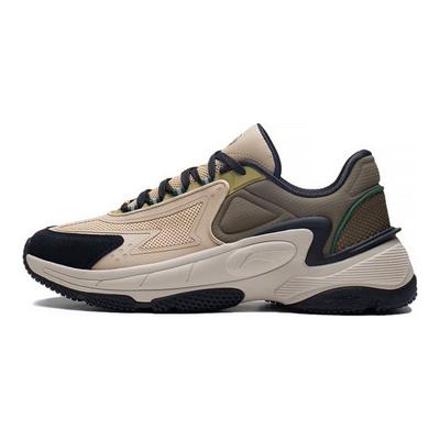Li Ning Reflective Support Classic Sports Casual Shoes Men Sneakers Light-Brown AGCS265-3