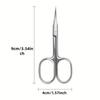 Precision Beauty Scissors Dead Skin Eyebrow Eyelash Trimming Stainless Steel Beauty Tools Eyebrow Trimming Scissors Eyelash
