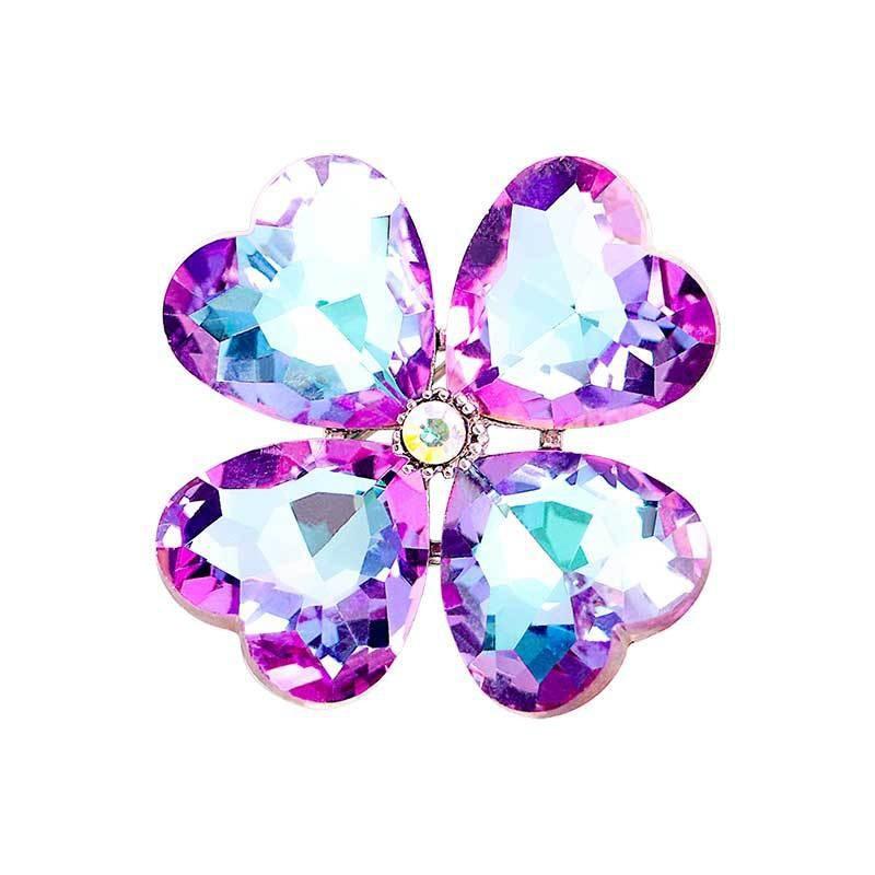 

New hand woven flower brooch, colorful snowflake brooch, multi-faceted color changing flower collar pin, men s and women s suit chest flower