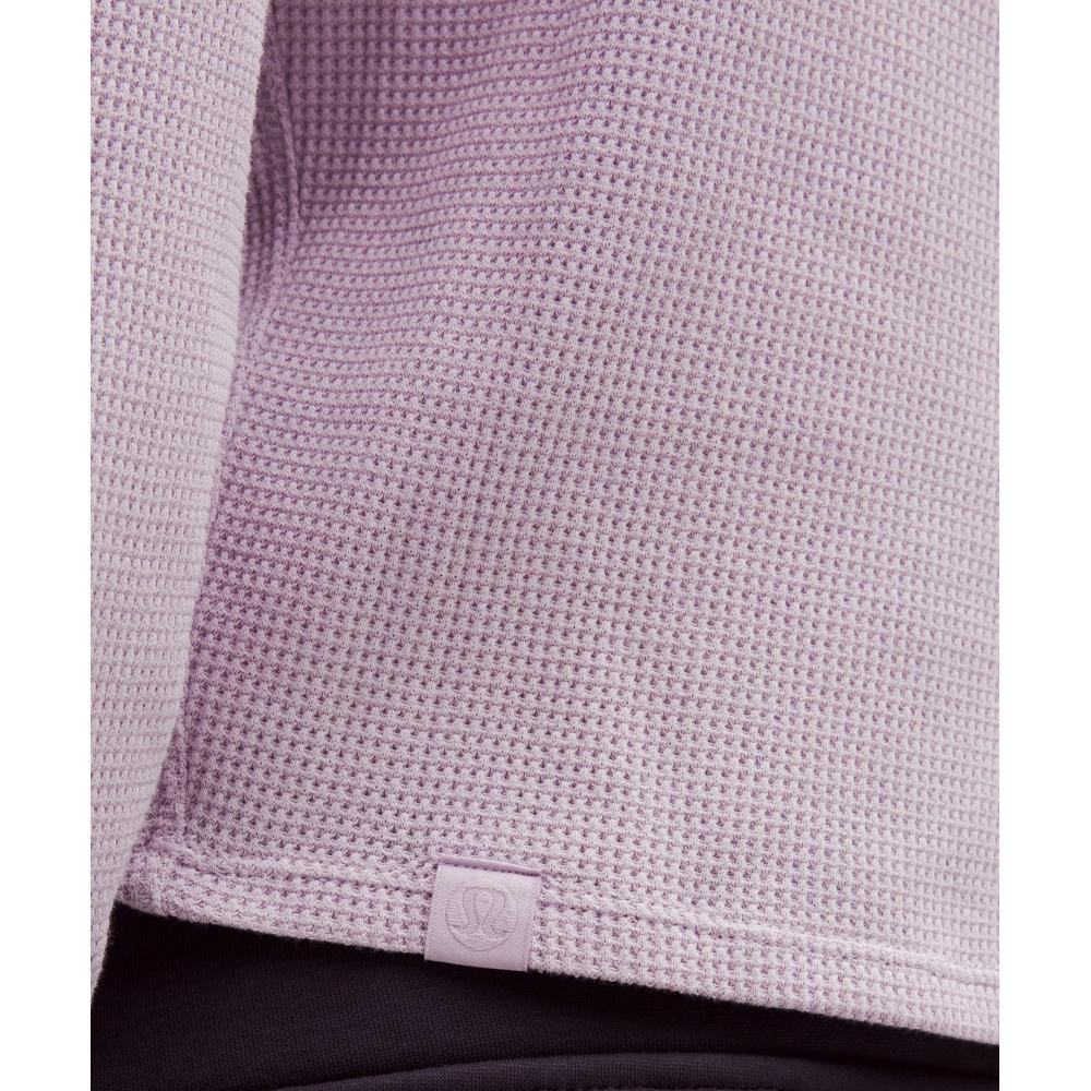 Lululemon Cotton Blend Henley Long Sleeve Shirt Lilac Ether